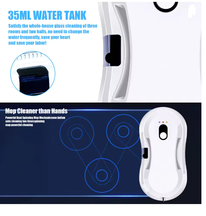 Inteligentny robot do czyszczenia okien i podłóg – All-in-One 3800Pa